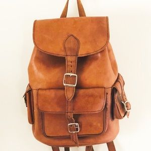 Brown Australia Leather Little backpack • XS